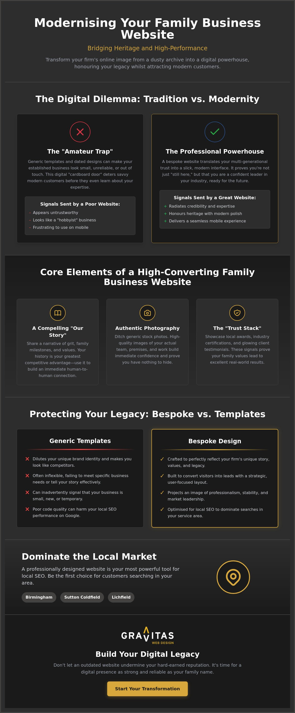 Family Business Website Design: Balancing Heritage with a Modern Digital Presence